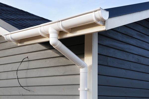 PVC Rain Gutter Installation in Merced